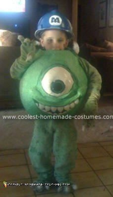 Homemade Mike Wazowski from Monsters, Inc. Costume