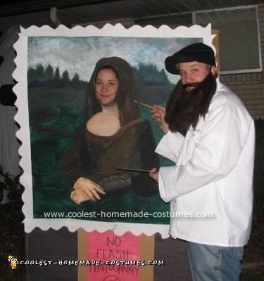 Homemade Mona Lisa and Leonardo Costume