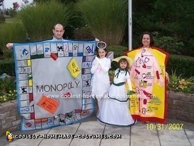 Homemade Monopoly and Operation Gameboard Costumes