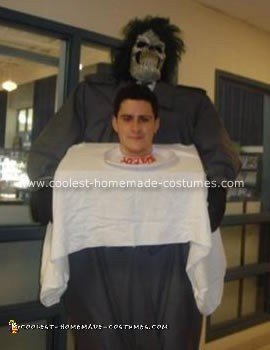 Homemade Monster and a Man's Head Costume 14