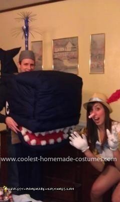 Homemade Monstro and Pinocchio Couple Costume