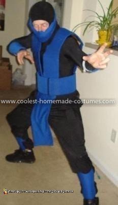 Homemade Mortal Kombat Sub Zero Costume