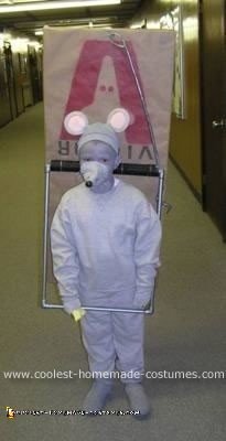 Homemade Mouse Caught in a Trap Costume