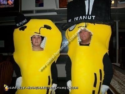 Mr. and Mrs. Peanut DIY Couple Costume