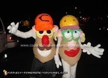 Homemade Mr. and Mrs. Potato Head Costumes