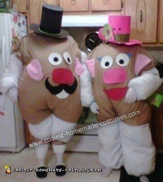 Mr and Mrs Potato Head Couple DIY Halloween Costume