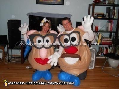 Coolest Mr. and Mrs. Potato Head Couple Homemade Costume