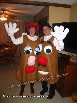 Mr. and Mrs. Potato Head DIY Halloween Costume