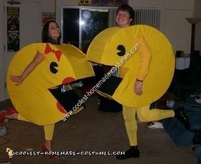 Mr. & Mrs. Pac Man DIY Halloween Couple Costume
