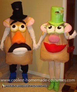 Homemade Mr. & Mrs. Potato Head Costumes