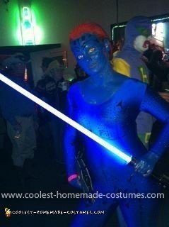 Homemade Mystique Halloween Costume