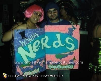 Homemade Nerds Couple Costume