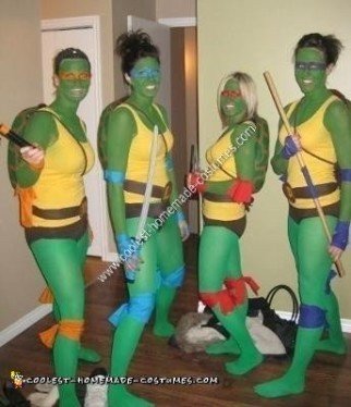 Ninja Turtle DIY Group Halloween Costume Idea