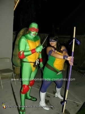 Homemade Ninja Turtles DIY Couple Costume