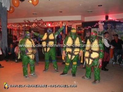 Homemade Ninja Turtles Group Costume