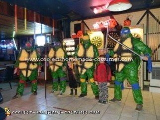 Homemade Ninja Turtles Group Costume