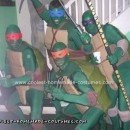 Ninja Turtles Homemade Halloween Group Costume