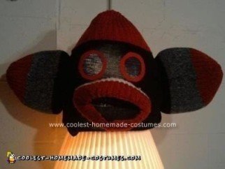 Homemade Ohio State Buckeye Sock Monkey DIY Halloween Costume