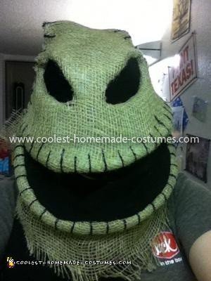 Coolest Oogie Boogie Costume - head (pre-body)