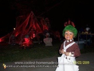 Homemade Oompa Loompa Child Costume