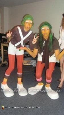 Homemade Oompa Loompa Costume