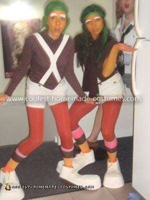 Homemade Oompa Loompa Costume