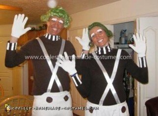 Homemade Oompa Loompa Family Costume