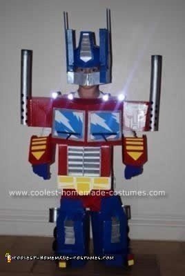 Homemade Optimus Prime Child Costume