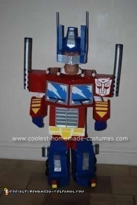 Homemade Optimus Prime Child Costume