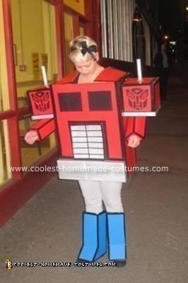 Homemade Optimus Prime Costume