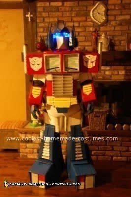 Homemade Optimus Prime DIY Costume