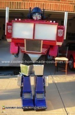 Optimus Prime the Cartoon Version Homemade Costume