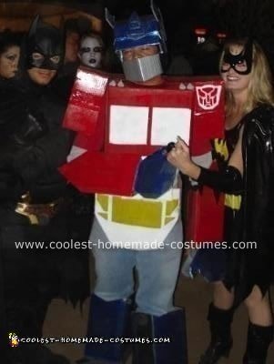 Homemade Optimus Prime Costume