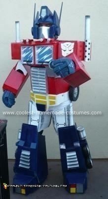 Homemade Optimus Prime Costume