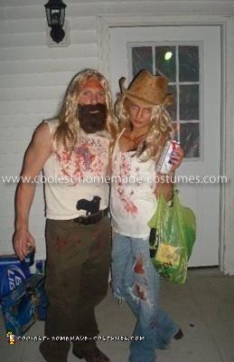 Homemade Otis Driftwood and Baby Couple Costume from The Devil's Rejects