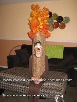 Homemade Owl in a Tree Costume