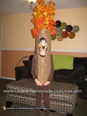 Homemade Owl in a Tree Costume