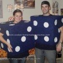 Pair of Fuzzy Dice Couple Costume