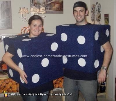 Pair of Fuzzy Dice Couple Costume