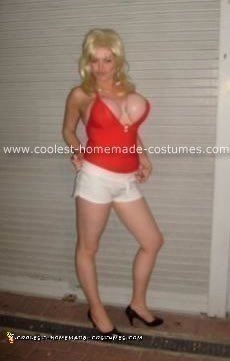 Homemade Pamela Anderson Costume