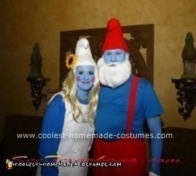 Coolest Papa Smurf and Smurfette Costume