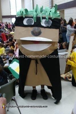 Homemade Paper Puppet Costume