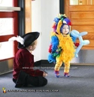 Homemade Parrot Bird Costume Design