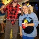 Homemade Paul Bunyan and Babe the Blue Ox Couple Costume