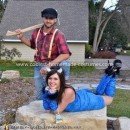 Coolest Paul Bunyan and Babe the Blue Ox Couple Costume  5