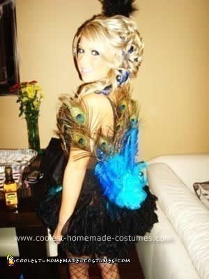 Homemade Peacock Adult Halloween Costume Idea