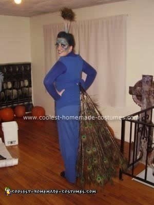 Homemade Peacock DIY Halloween Costume