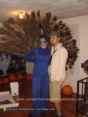 Homemade Peacock DIY Halloween Costume