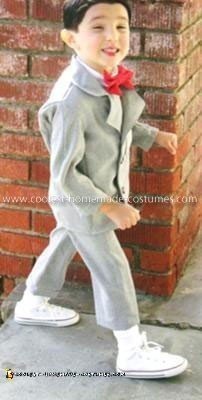 Homemade Pee Wee Herman Child Costume
