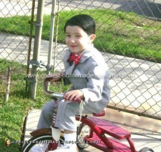 Homemade Pee Wee Herman Child Costume